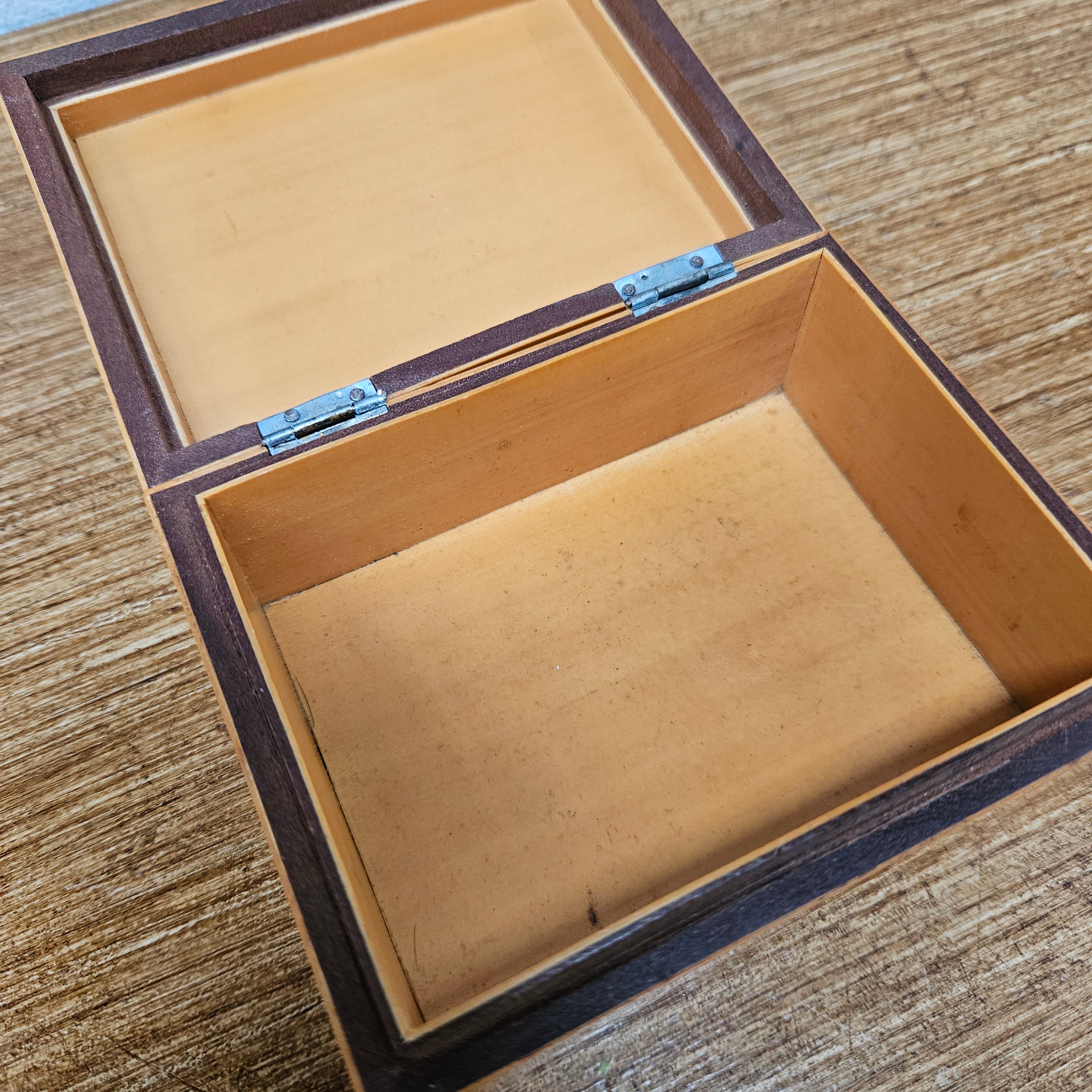 Vintage Leather Enbossed Box | Antique & Vintage | Moonee Ponds Antiques | Australia Wide Delivery