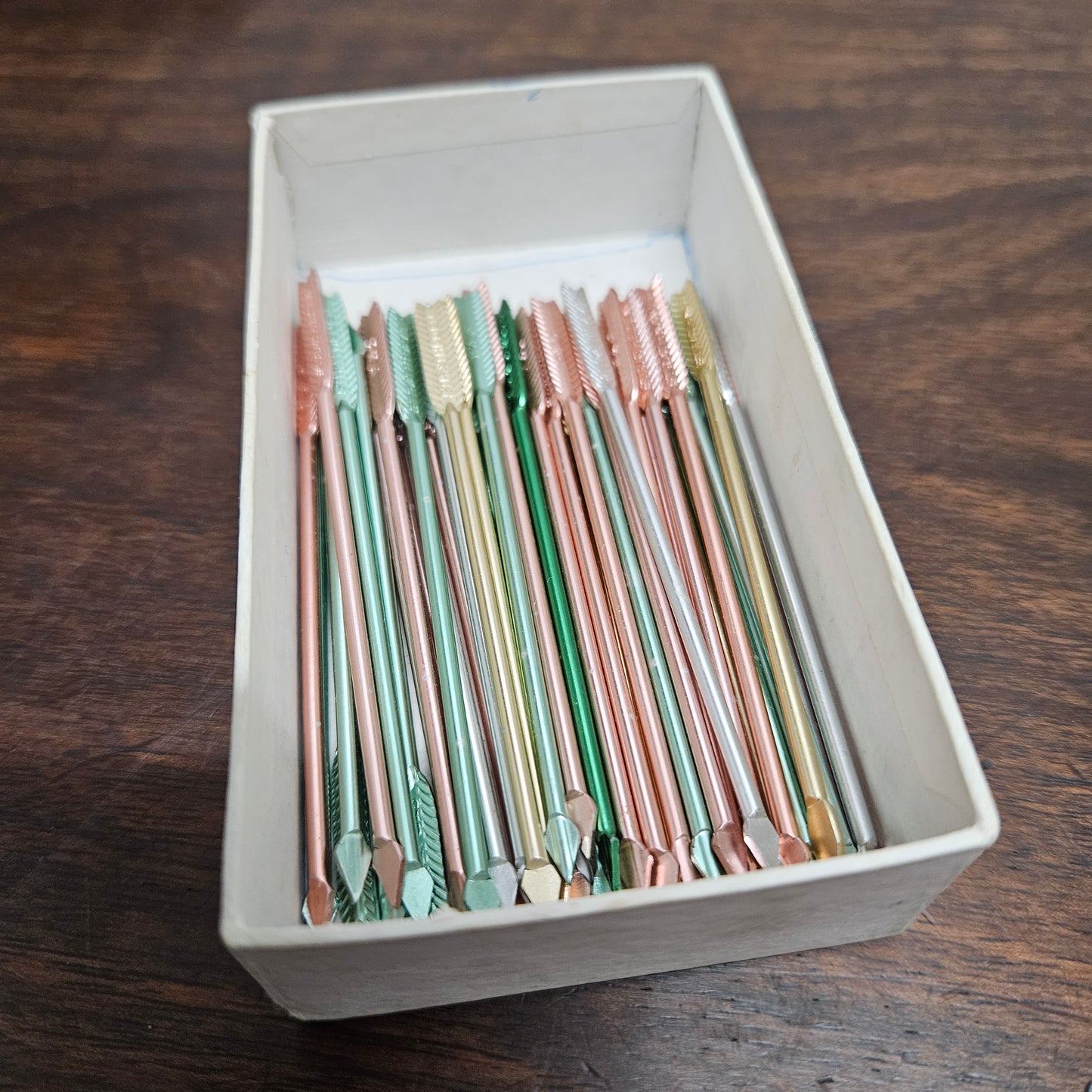 Vintage Box Of Cocktail Picks
