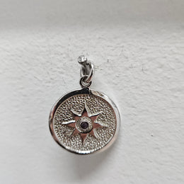 Sterling Silver And Amethyst Pendant