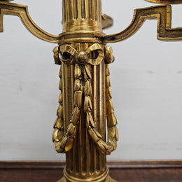 Impressive Louis XVl th Gilt Bronze Candleholder.  Circ 1780