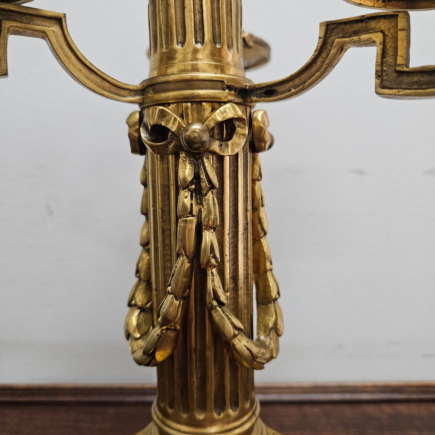 Impressive Louis XVl th Gilt Bronze Candleholder.  Circ 1780