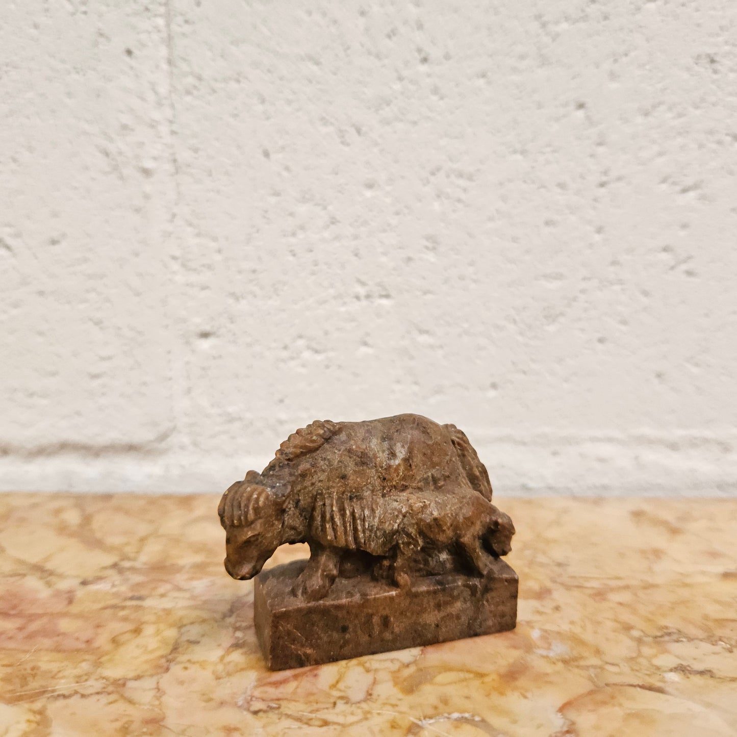 Vintage Carved Buffalo