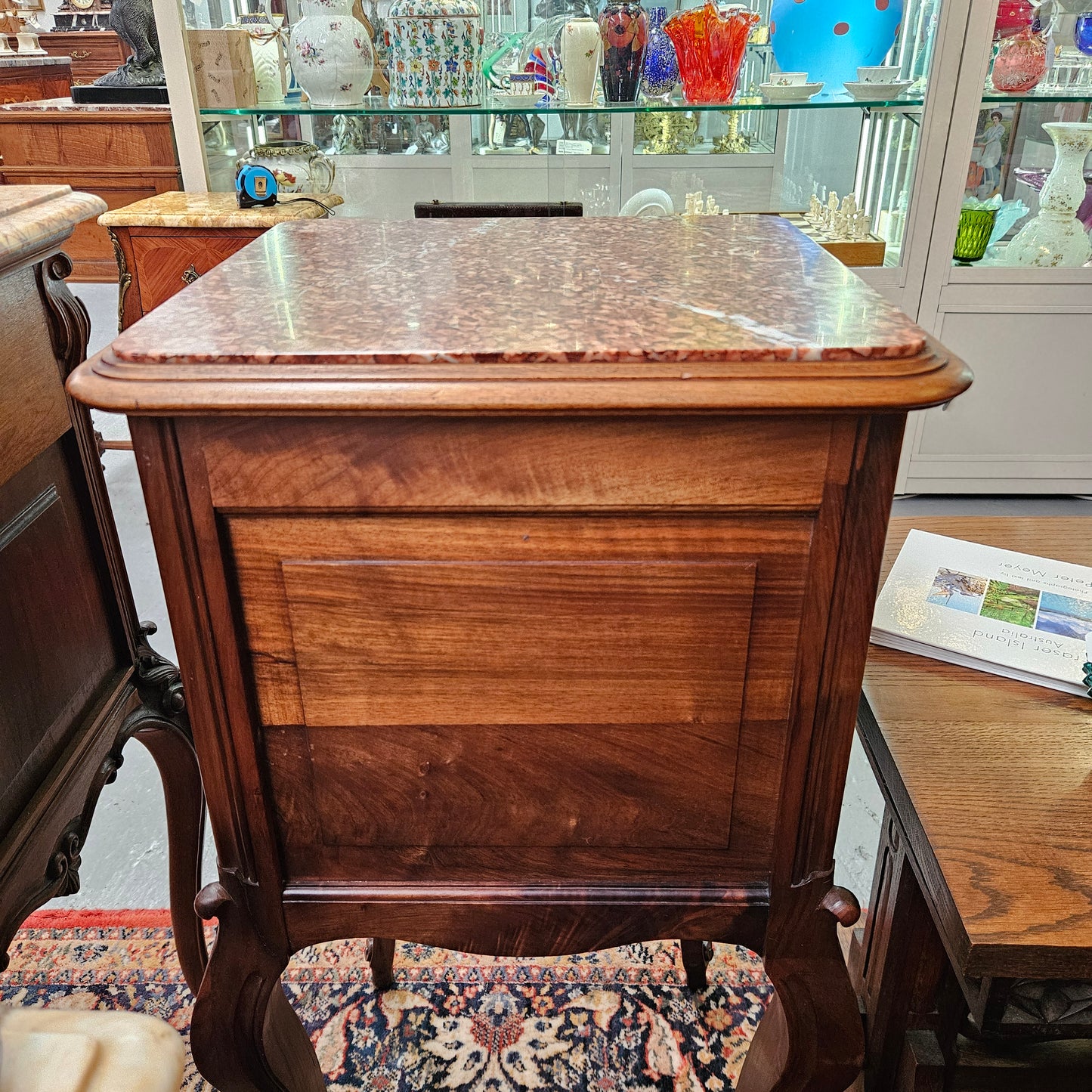 Louis XV Style Walnut Bedside Cabinet