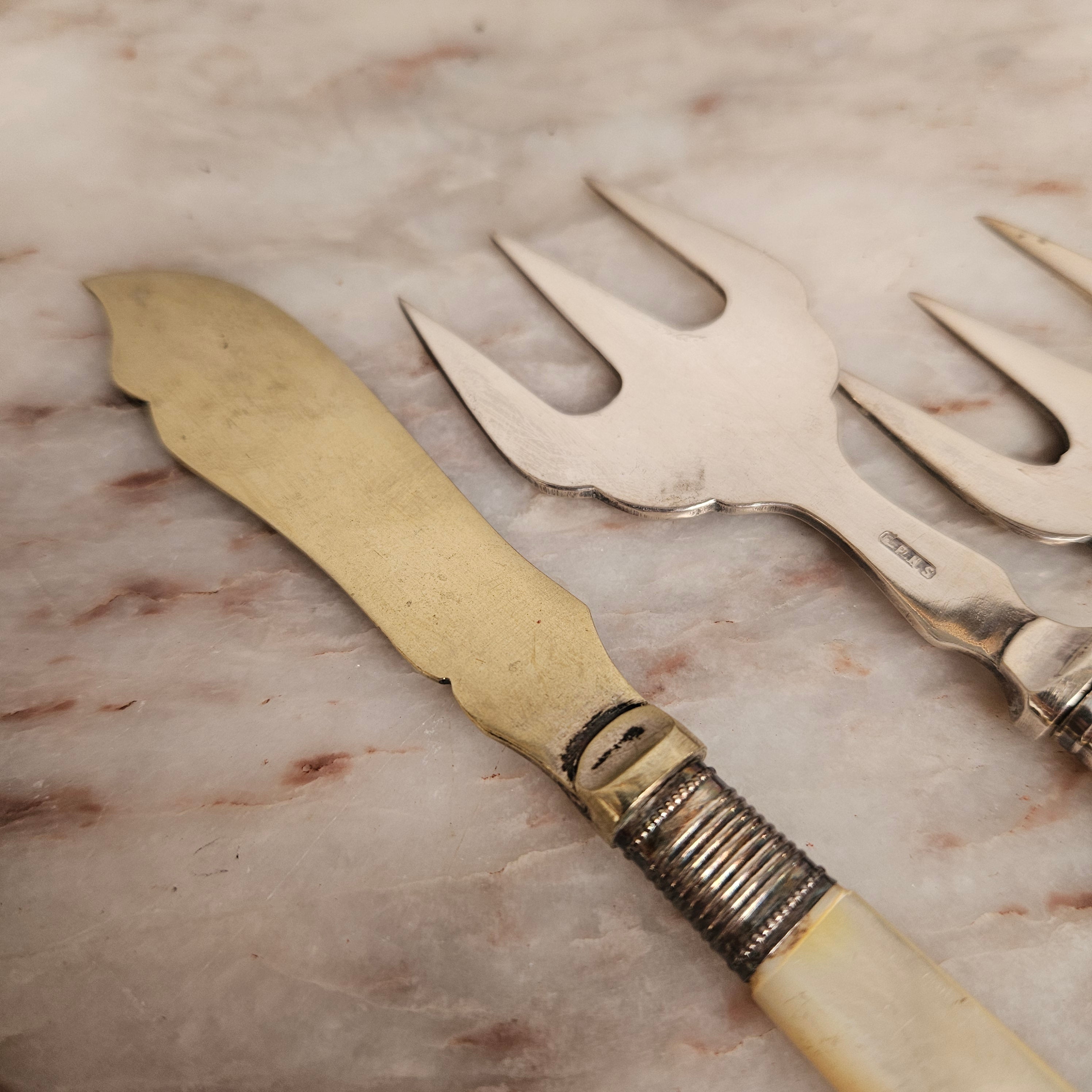 Assorted Mother Of Pearl & Silver Plate Cutlery (5 Items) | Antique & Vintage | Moonee Ponds Antiques | Australia Wide
