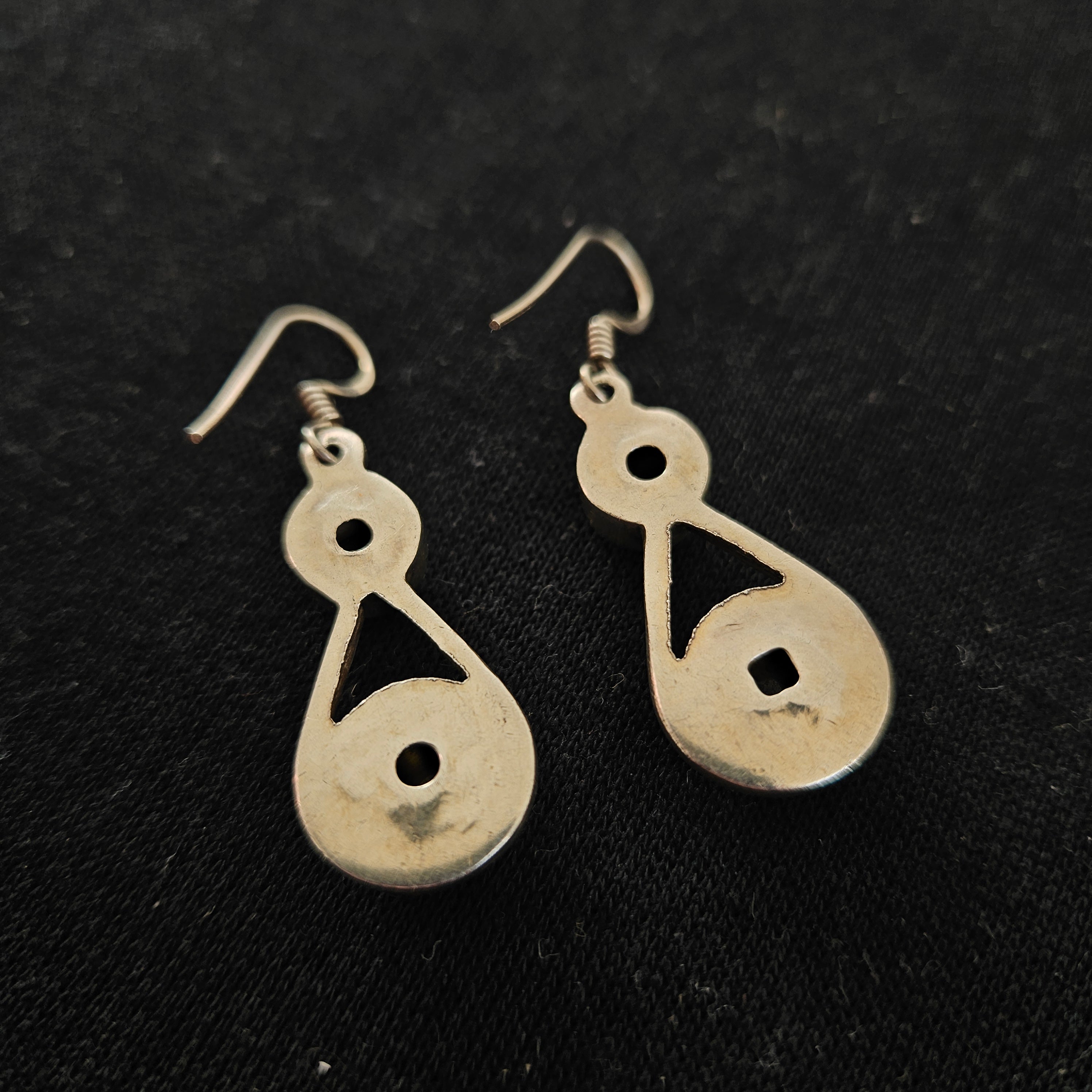 Sterling Silver & Double Drop Tiger Eye Earrings