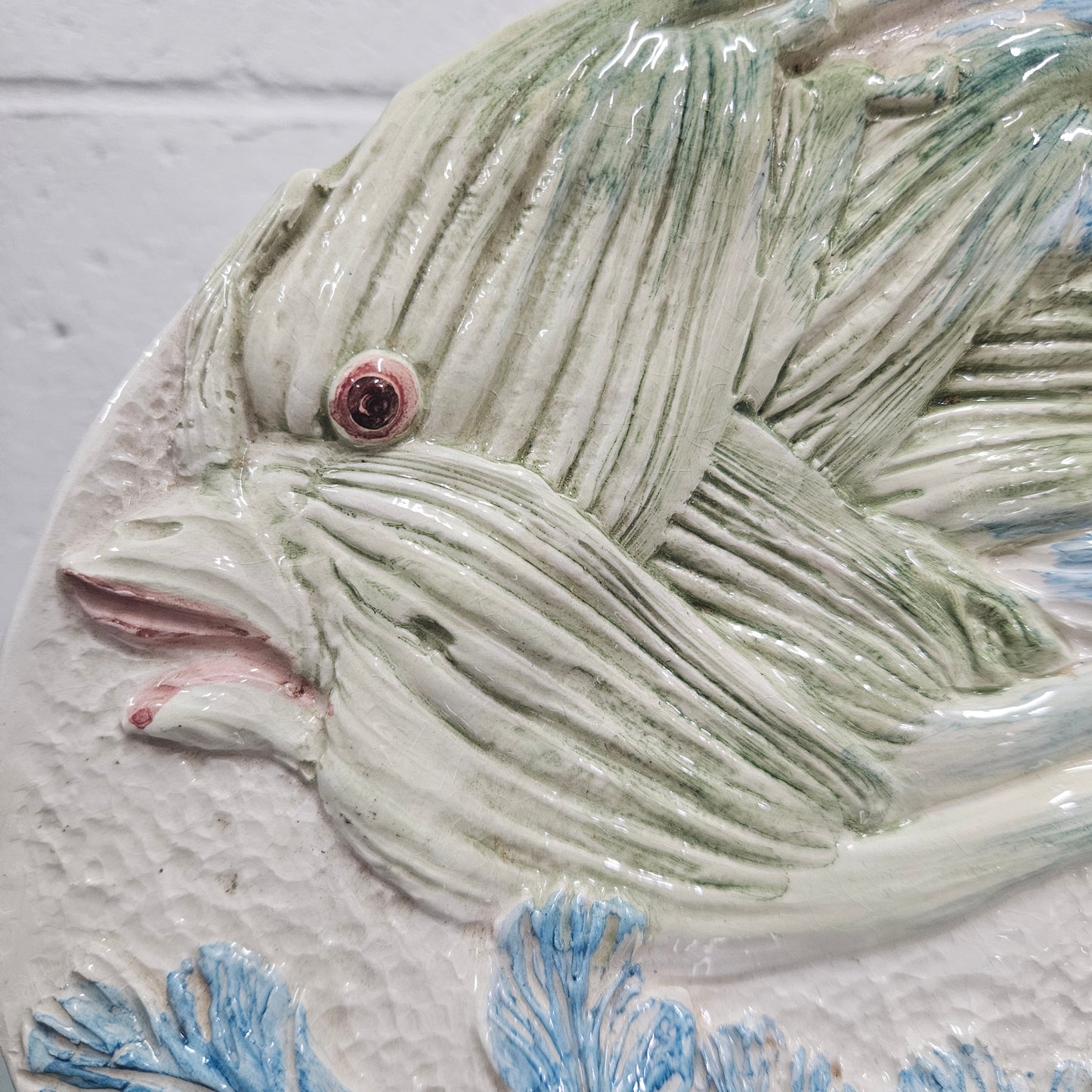 Vintage Italian Majolica Fish Plate