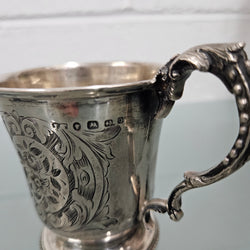 Engraved Sterling Silver Cup | Antique & Vintage | Moonee Ponds Antiques | Australia Wide Delivery