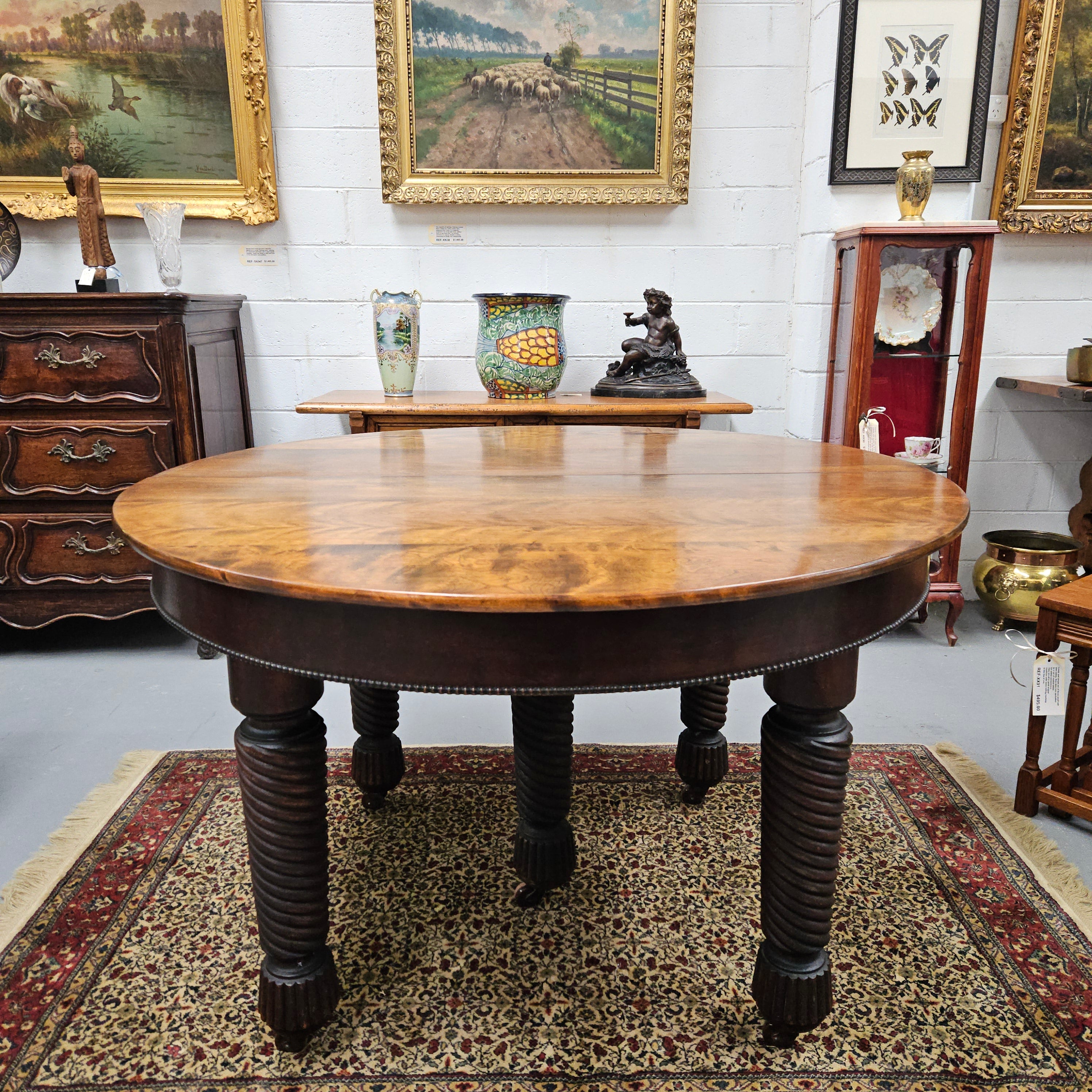 Queensland Coachwood Extension Table | Antique & Vintage | Moonee Ponds Antiques | Australia Wide Delivery