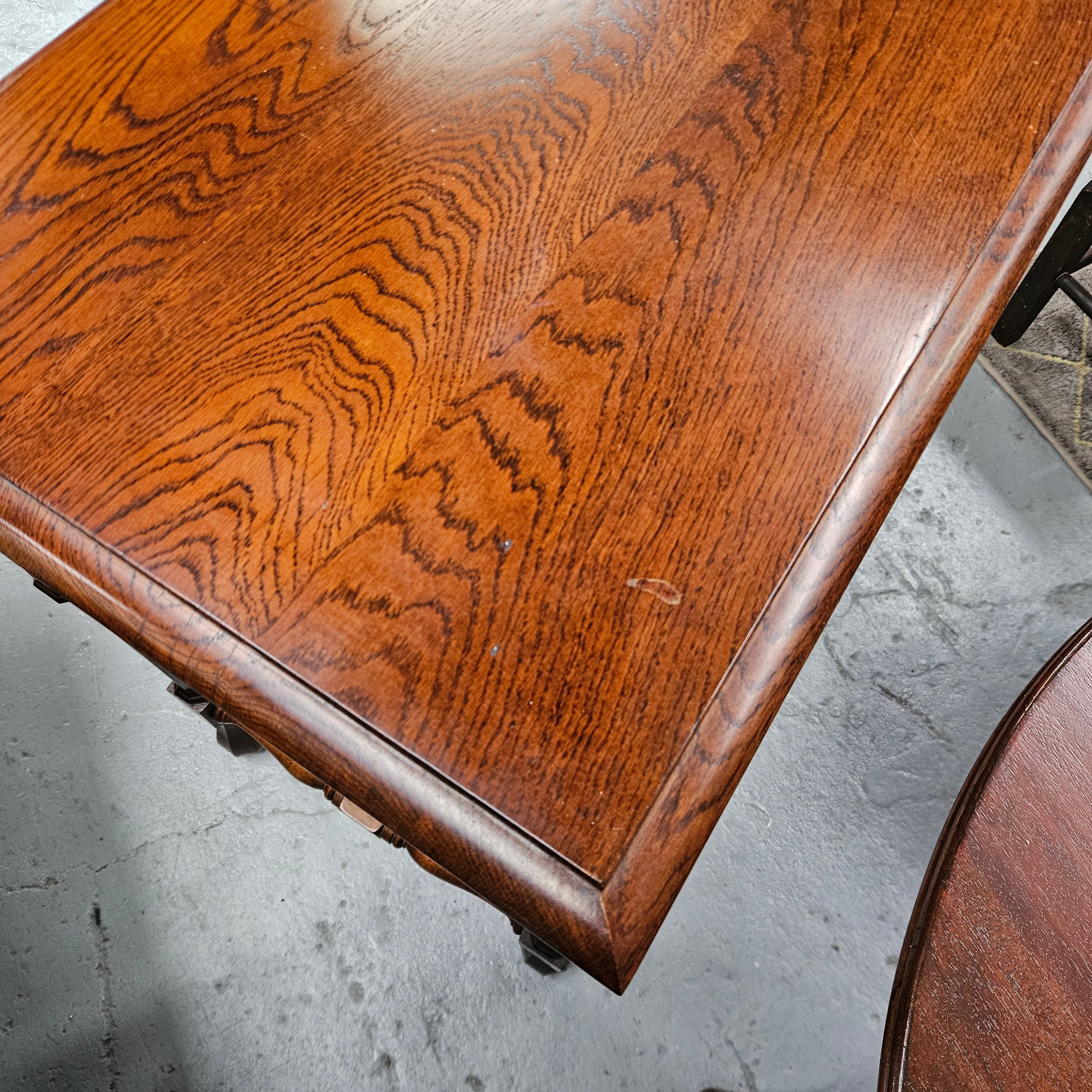 Occasional Tudor Style Carved Table