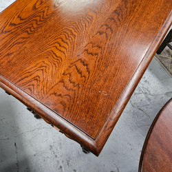 Occasional Tudor Style Carved Table | Antique & Vintage | Moonee Ponds Antiques | Australia Wide Delivery