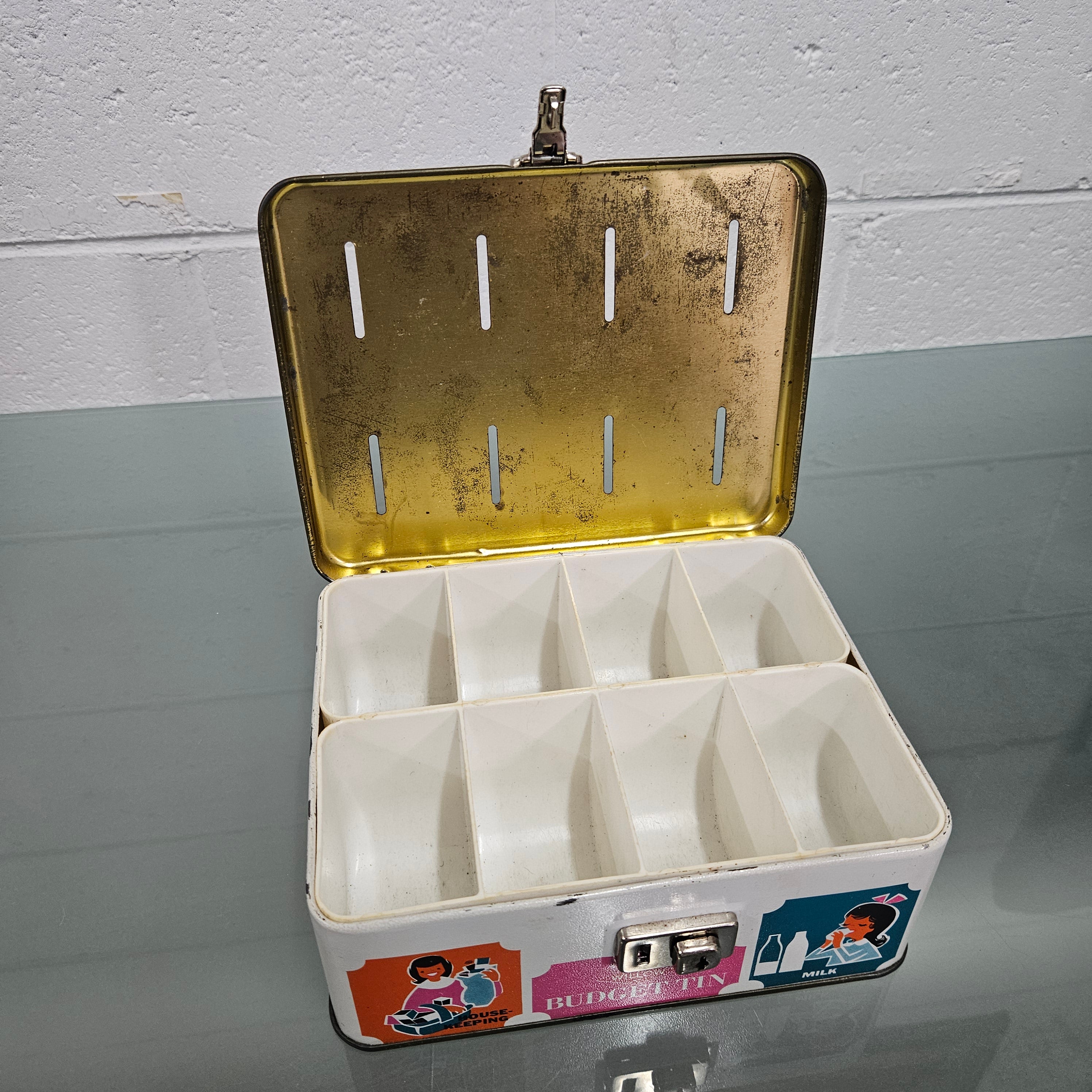 Vintage Willow Budget Tin | Antique & Vintage | Moonee Ponds Antiques | Australia Wide Delivery