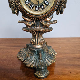Vintage Cast Copper Mantle/Desk Clock