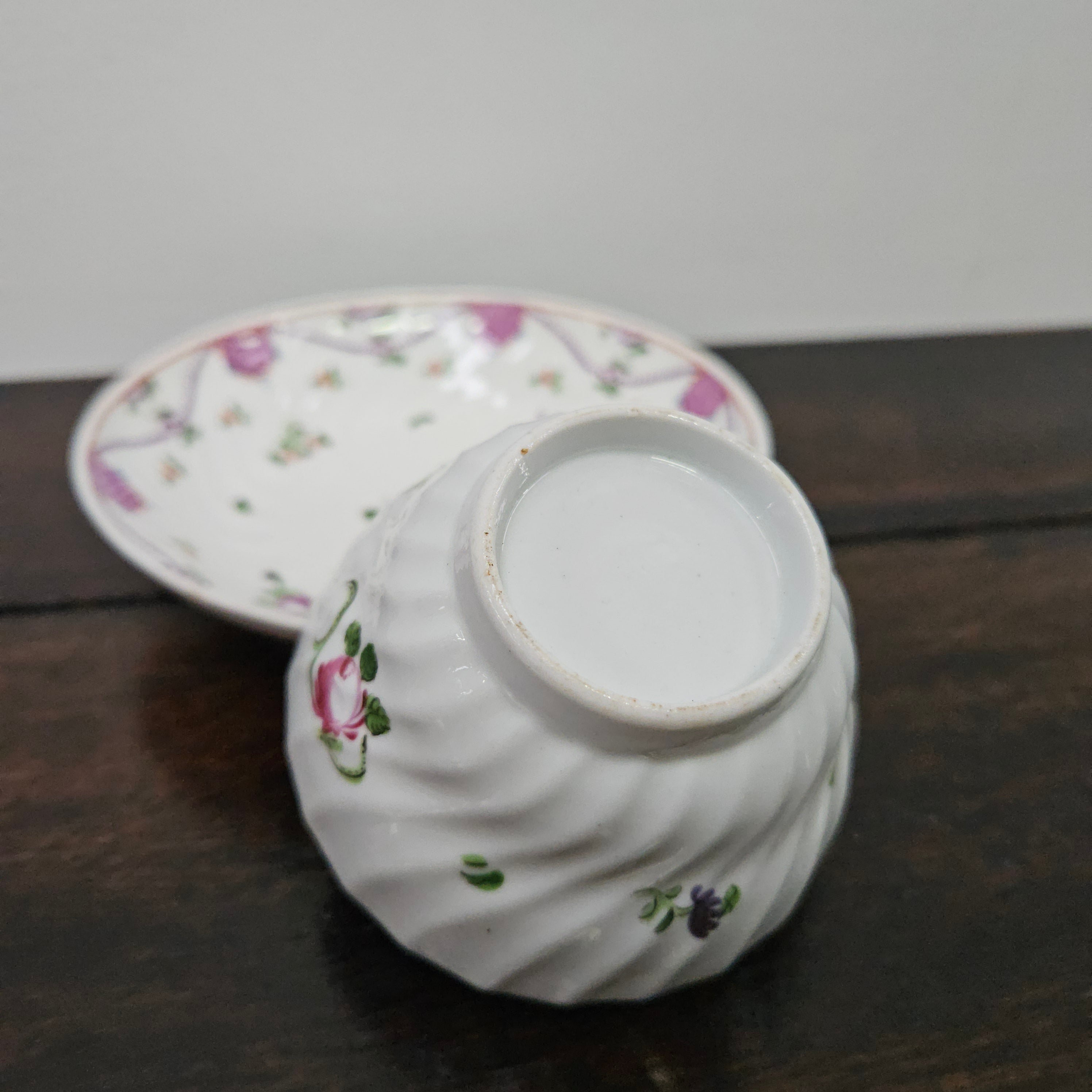 Lowescroft Hand Painted 18th Century Tea Bowl & Saucer | Antique & Vintage | Moonee Ponds Antiques | Australia Wide Delivery