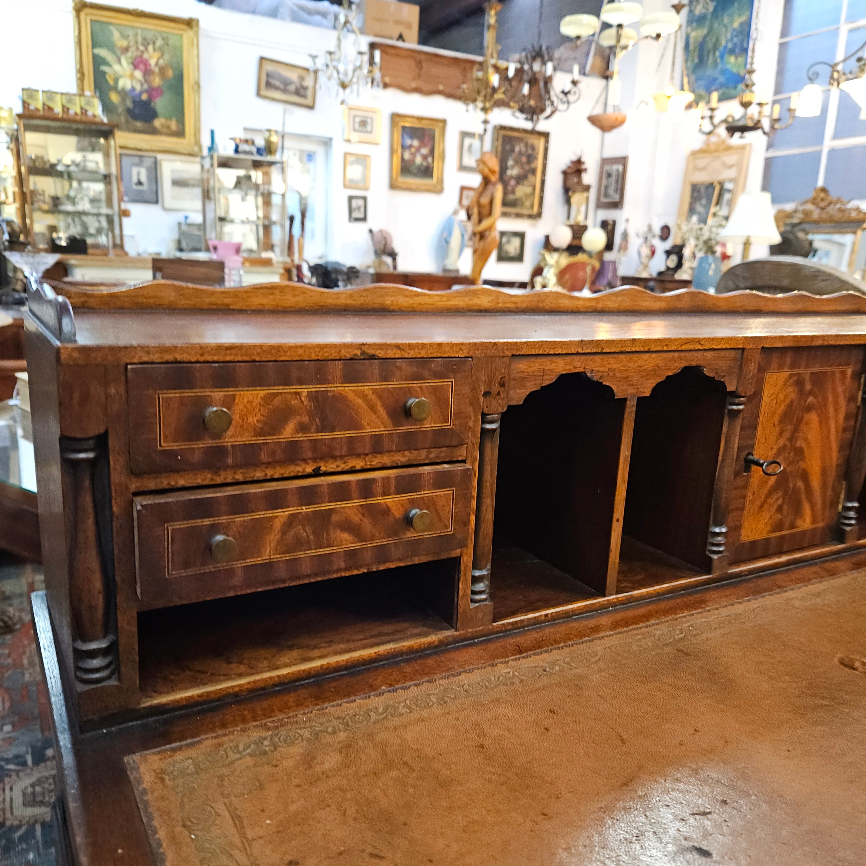 Mahogany Bonheur Du Jour Desk | Antique & Vintage | Moonee Ponds Antiques | Australia Wide Delivery