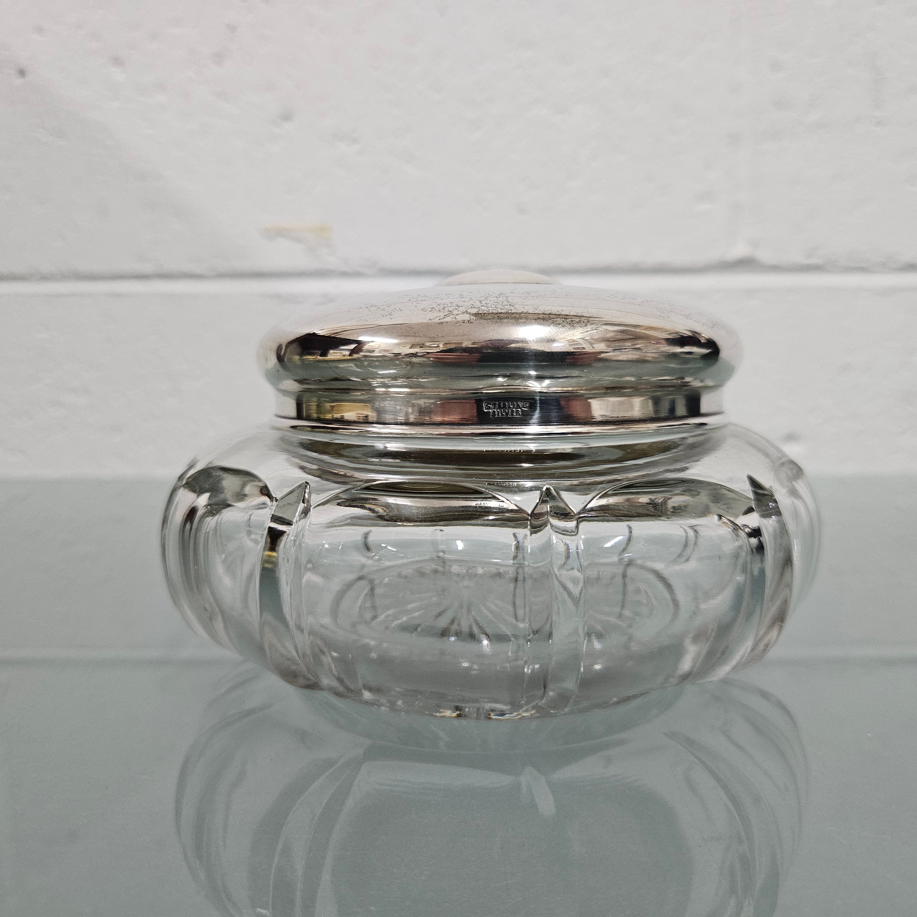 Antique Cut Glass & Sterling Silver Lid Bowl | Antique & Vintage | Moonee Ponds Antiques | Australia Wide Delivery