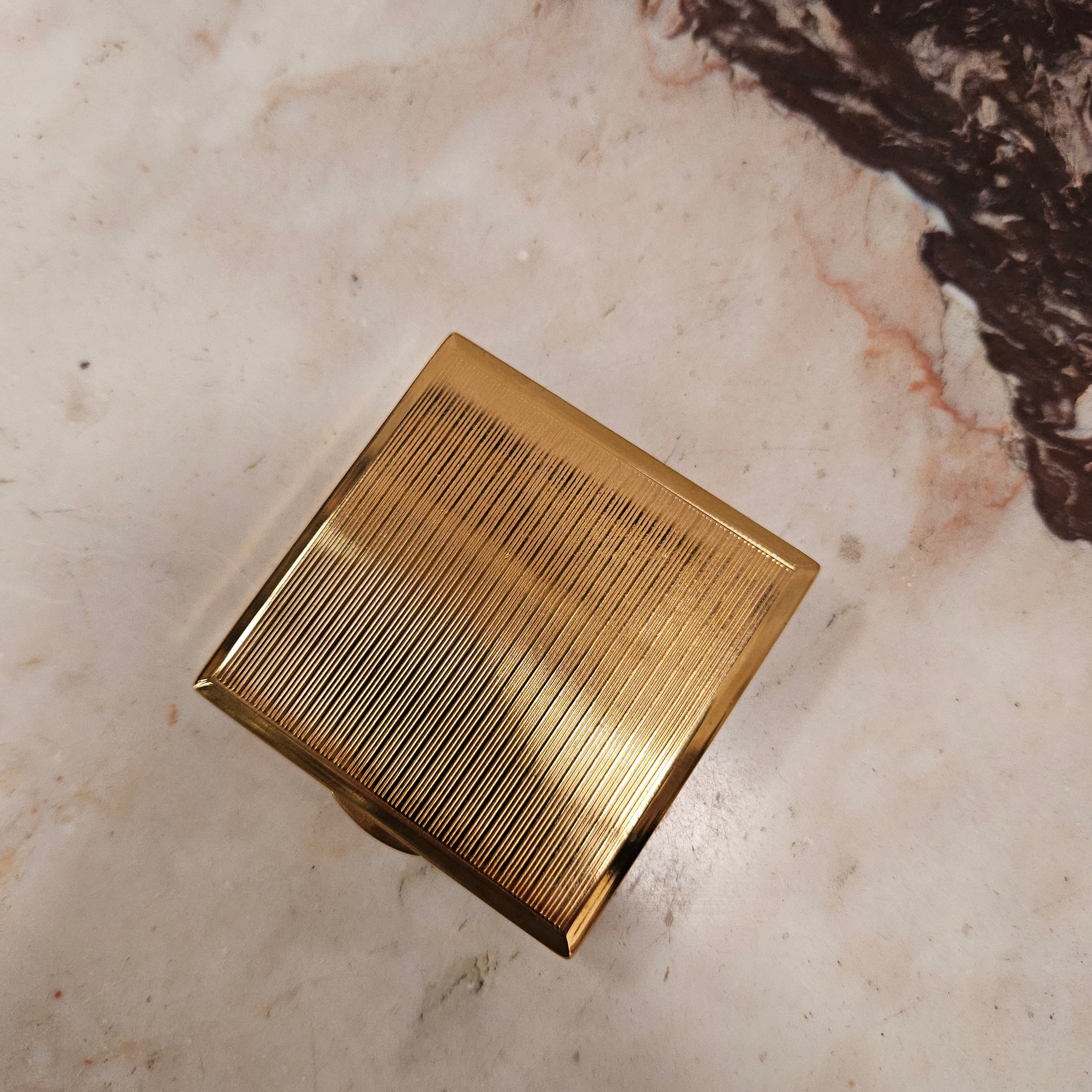 Beautiful "Melissa" Powder Compact With Mother Of Pearl Top | Antique & Vintage | Moonee Ponds Antiques | Australia Wide