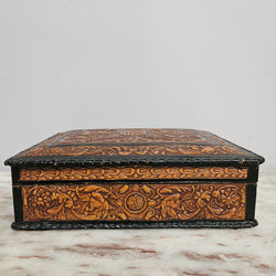 Vintage Spanish Embossed Leather Trinket/Jewellery Box | Antique & Vintage | Moonee Ponds Antiques | Australia Wide Delivery
