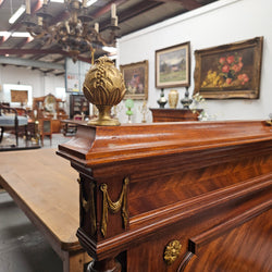 French Louis XVI Style Mahogany Queen Size Bed | Antique & Vintage | Moonee Ponds Antiques | Australia Wide Delivery