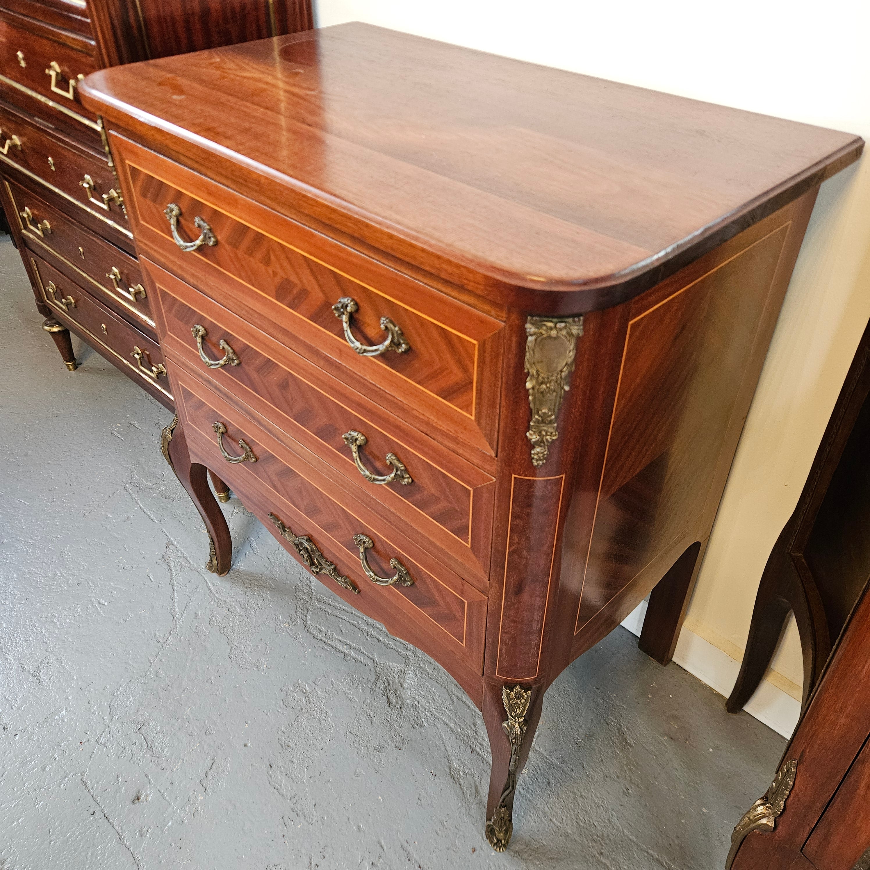 Stunning French Louis XV Style Wooden Top Commode | Antique & Vintage | Moonee Ponds Antiques | Australia Wide