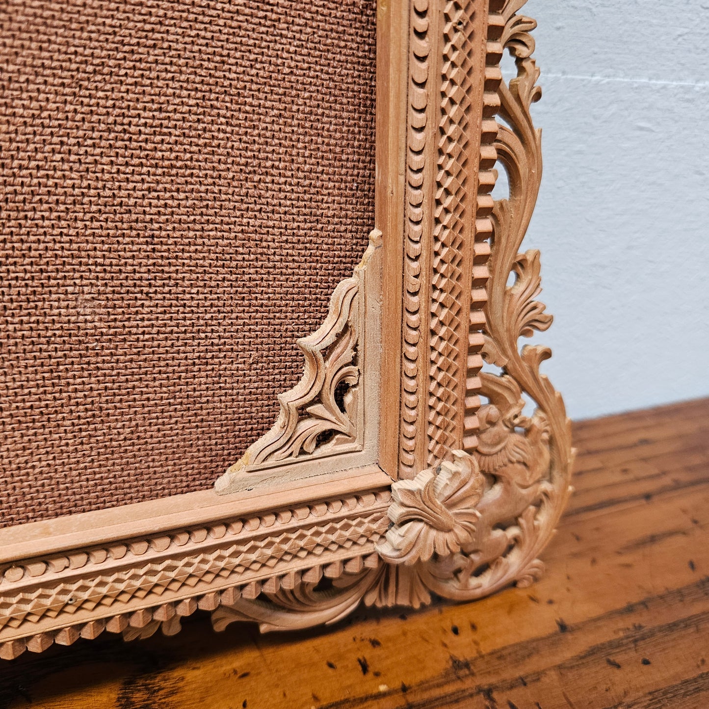 Fabulous & Intricate Vintage Wooden Fretwork Picture Frame