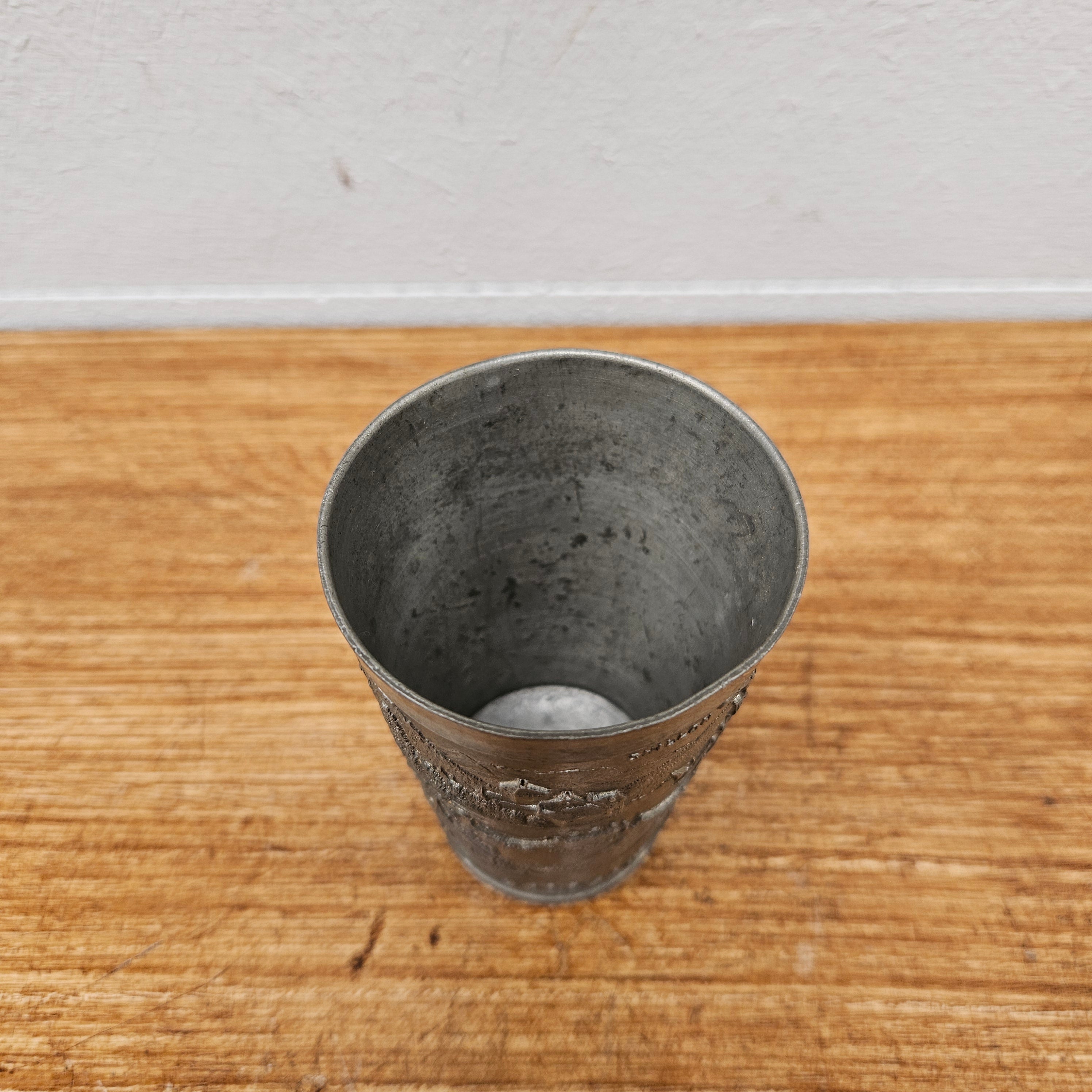 Antique Swiss Pewter Decorated Wine Cup | Antique & Vintage | Moonee Ponds Antiques | Australia Wide Delivery