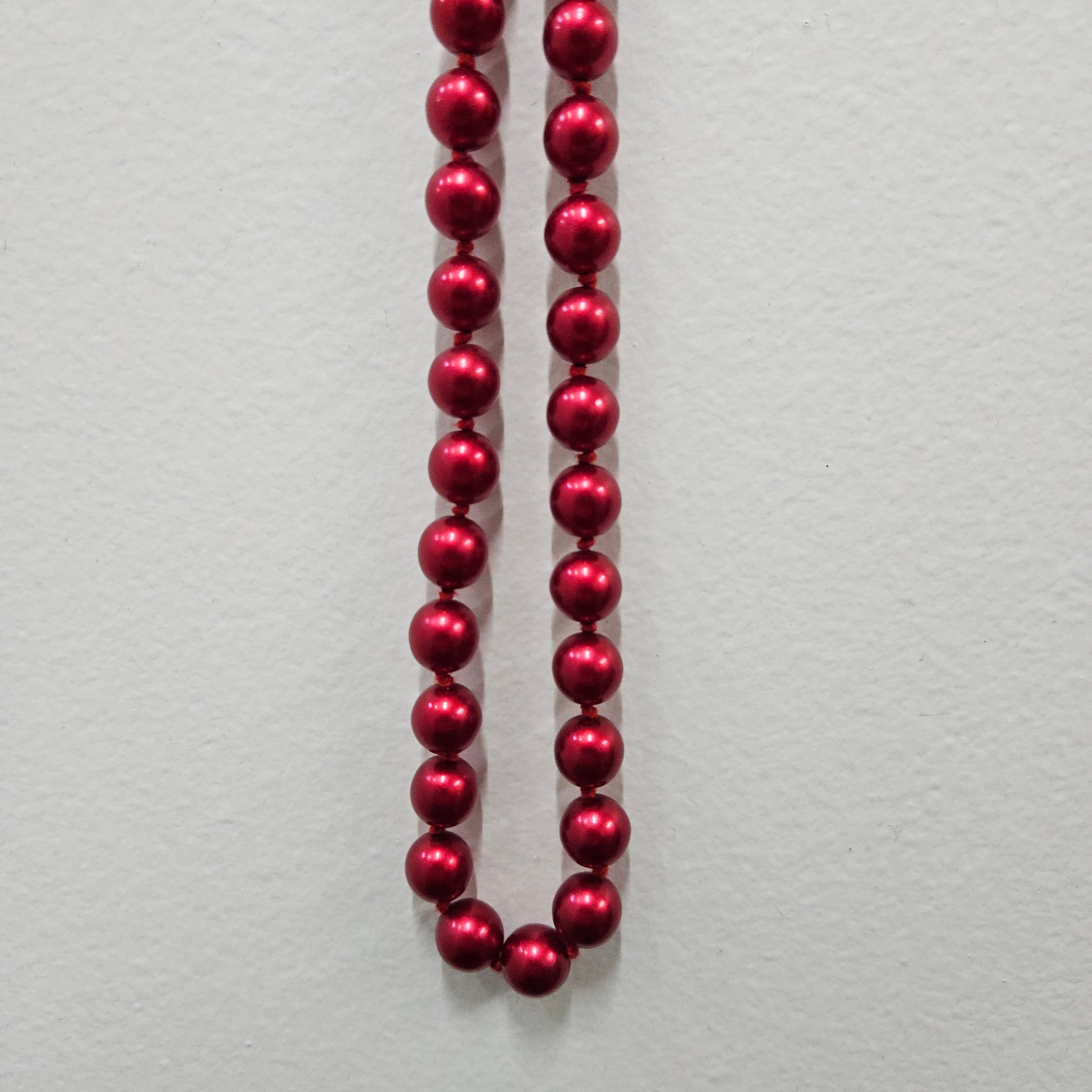 Vintage Red Glass Beads Necklace | Antique & Vintage | Moonee Ponds Antiques | Australia Wide Delivery