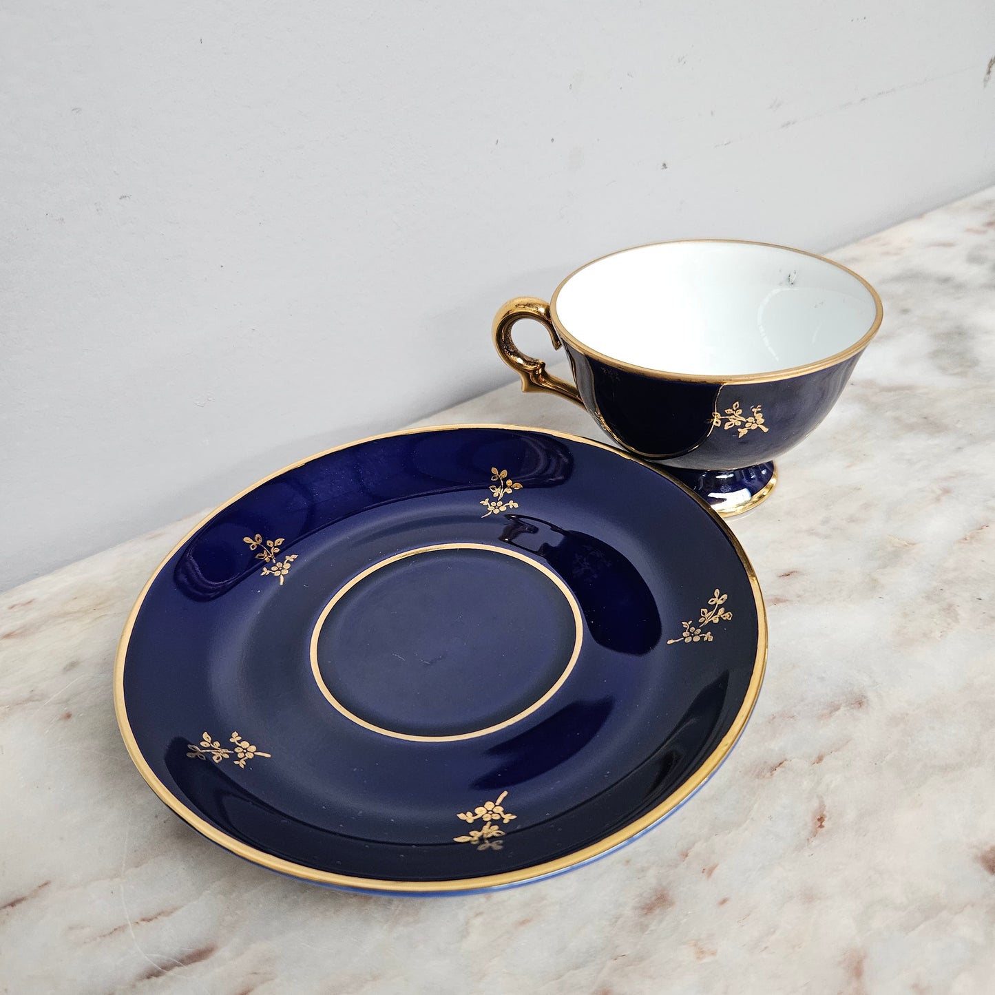 Vintage Limoges Miniature Cup & Sauce