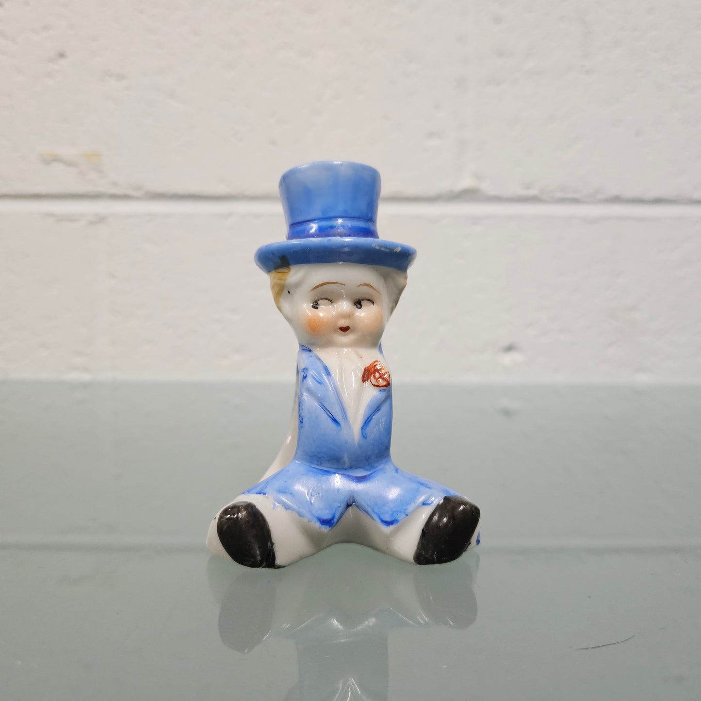 Vintage Napkin Ring of Boy In Top Hat