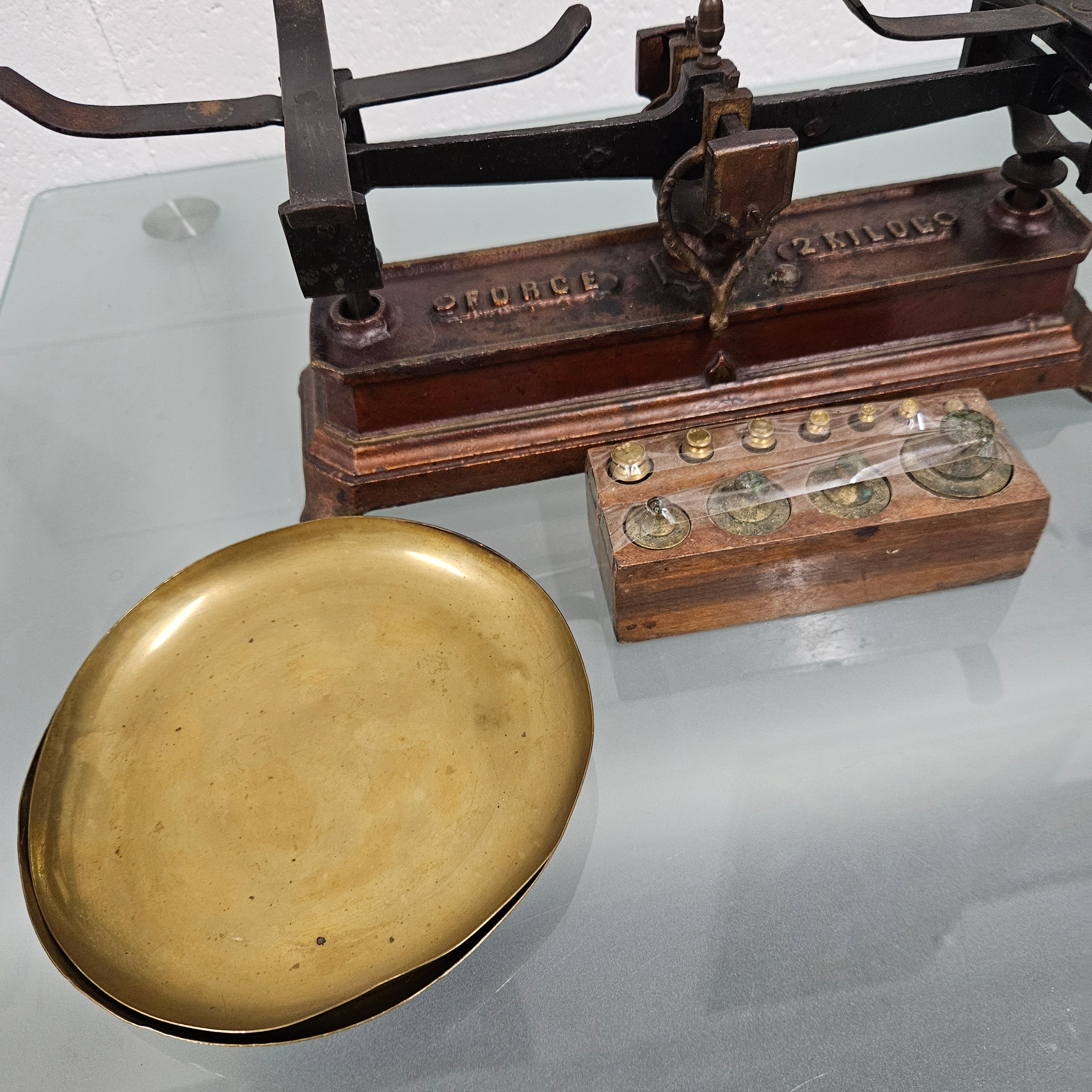 Antique 'Force' Balance Scales | Antique & Vintage | Moonee Ponds Antiques | Australia Wide Delivery