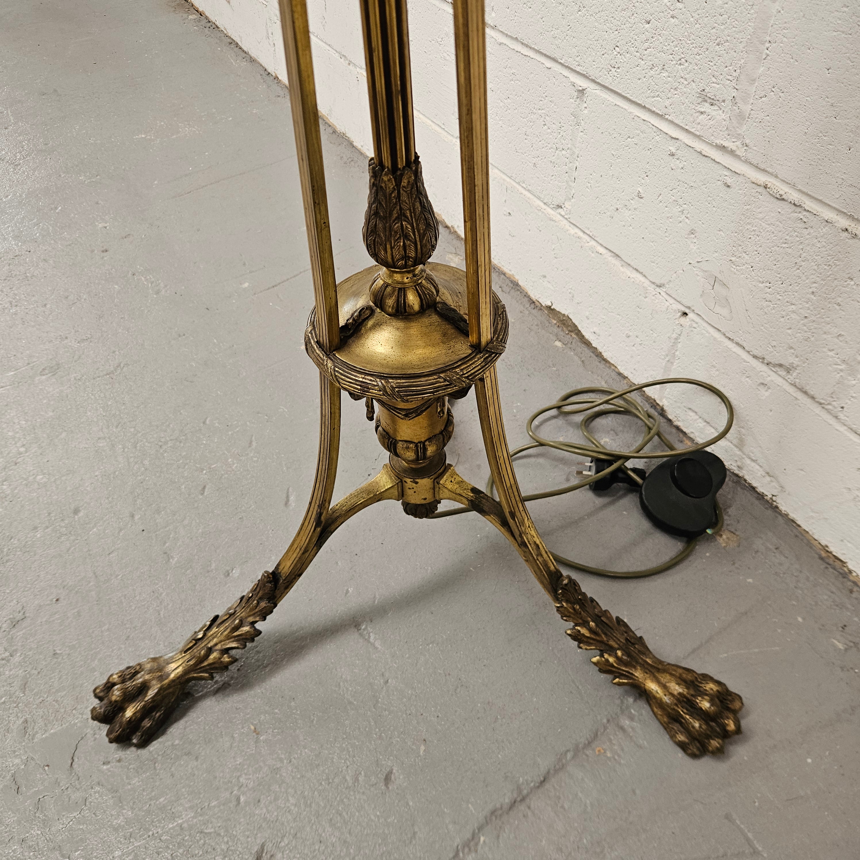 Napolean Style Gilt Standard Lamp & Shade | Antique & Vintage | Moonee Ponds Antiques | Australia Wide