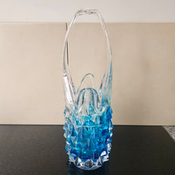 Interesting Vintage Art Glass Basket Vase | Antique & Vintage | Moonee Ponds Antiques | Australia Wide Delivery