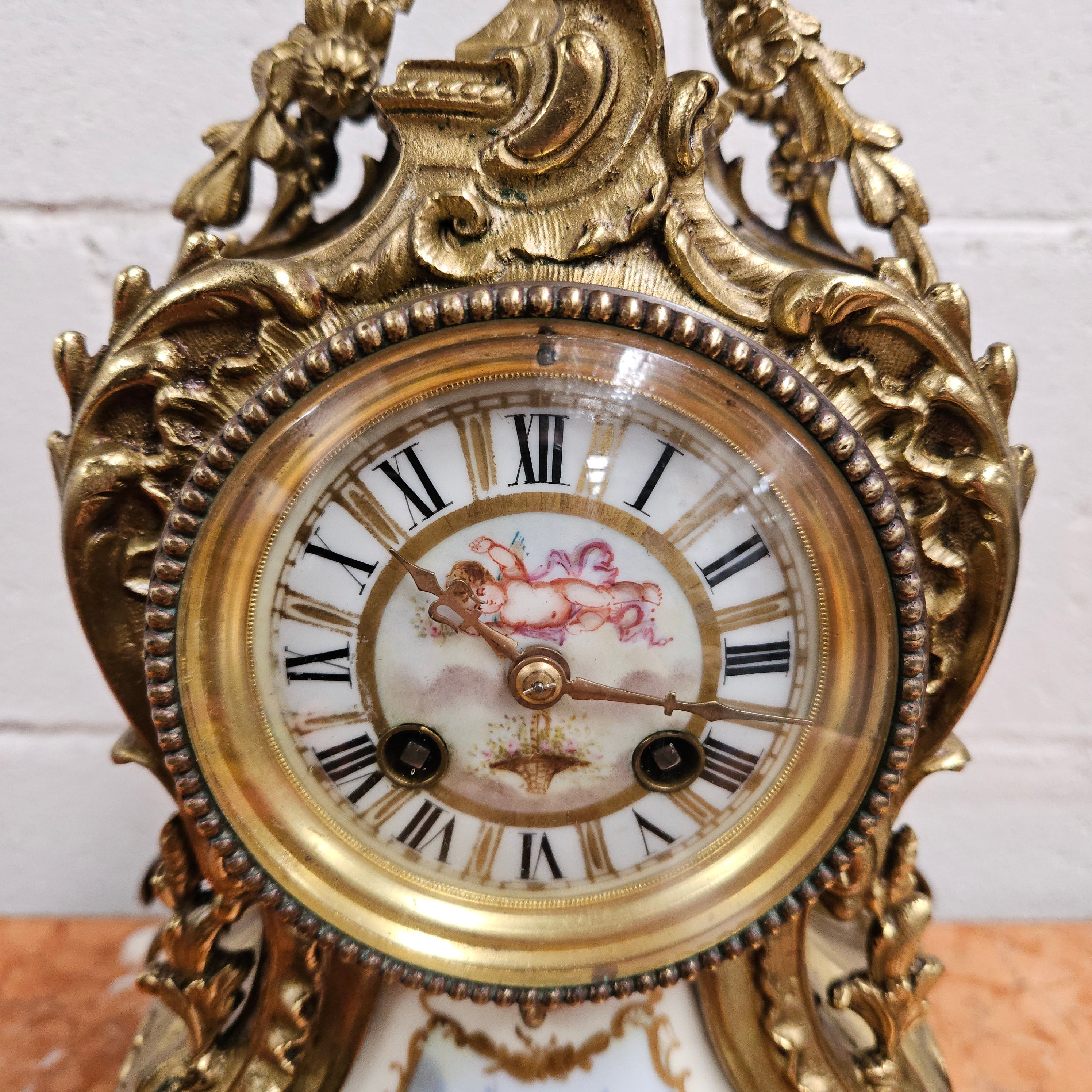 Louis XV Style French Mantle Clock | Antique & Vintage | Moonee Ponds Antiques | Australia Wide Delivery