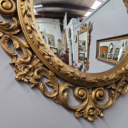 French Gilded Convex Mirror