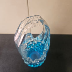Interesting Vintage Art Glass Basket Vase | Antique & Vintage | Moonee Ponds Antiques | Australia Wide Delivery