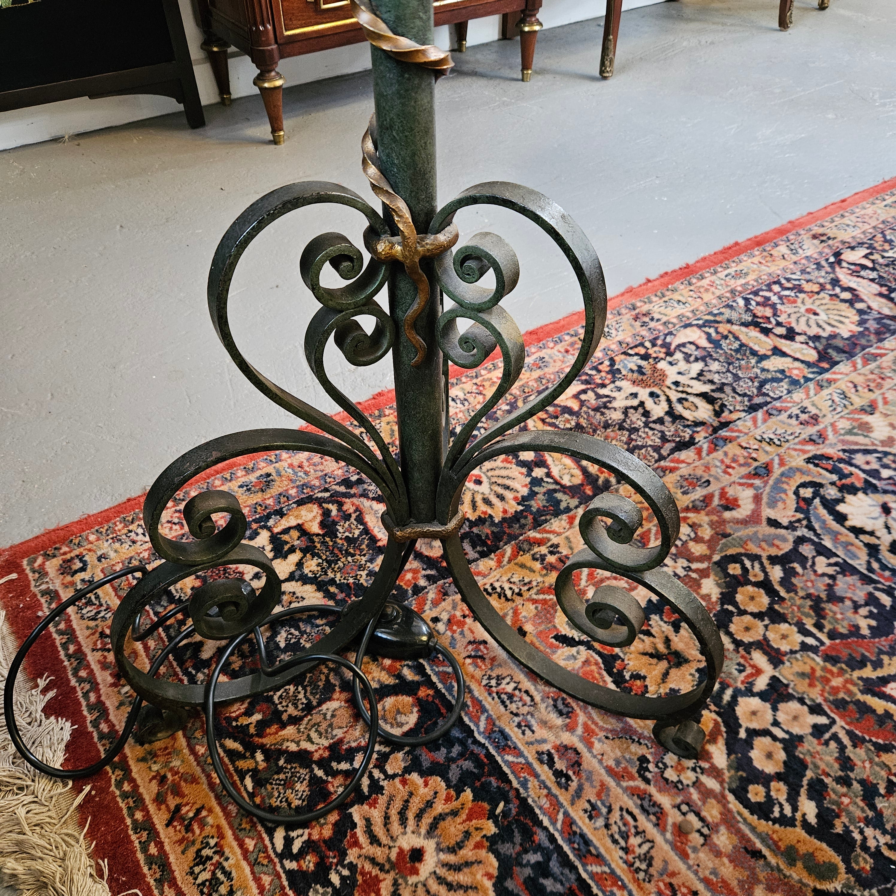 Eccentric French Wrough Iron Floor Lamp | Antique & Vintage | Moonee Ponds Antiques | Australia Wide