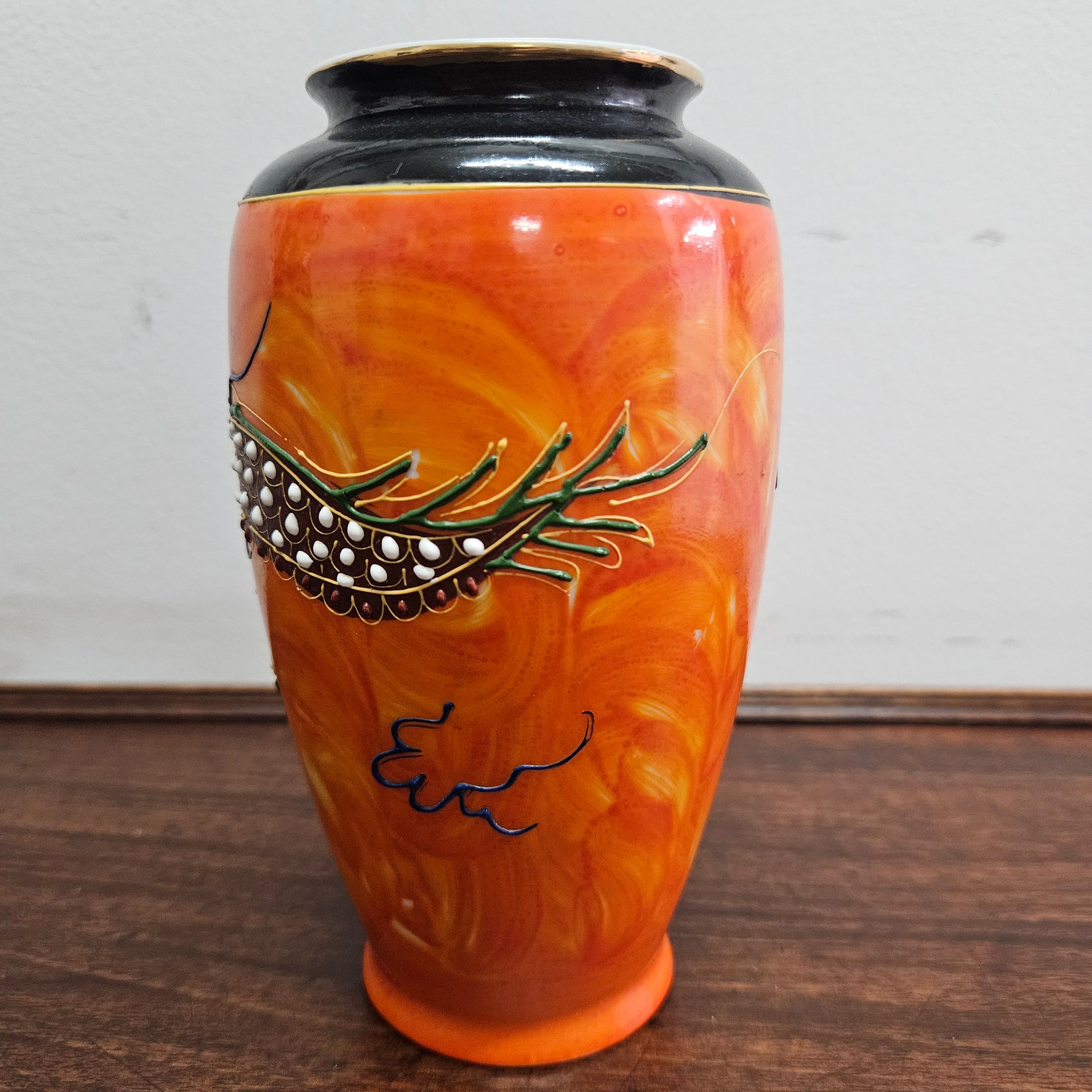 Vintage Satsuma Hand Painted Vase | Antique & Vintage | Moonee Ponds Antiques | Australia Wide