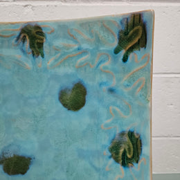 Decorative Hand Painted Pottery Dish