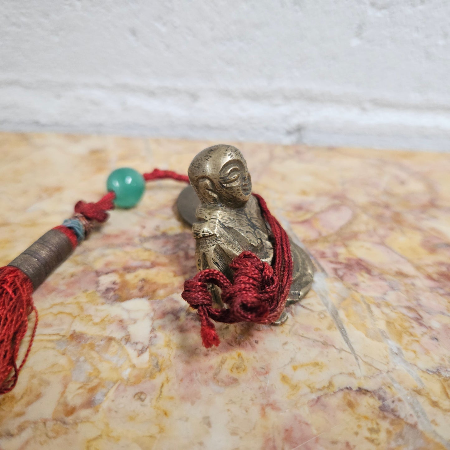 Small Laughing Buddha Pendant And Coin