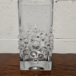 Riihimaen Finland " Lasi Stella Polaris" Glass Vase With Sticker | Antique & Vintage | Moonee Ponds Antiques | Australia Wide Delivery