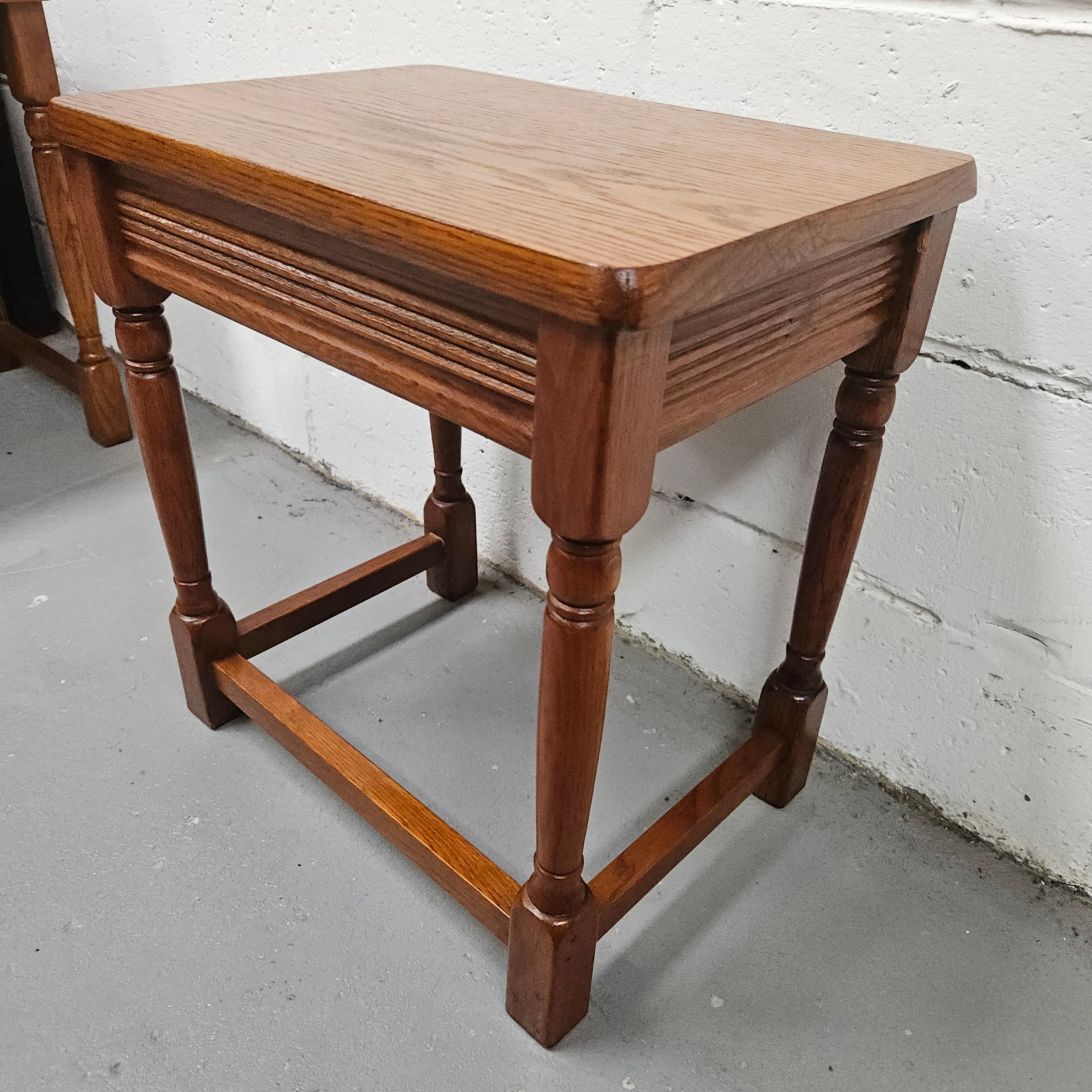 Set of Three Oak Side Tables | Antique & Vintage | Moonee Ponds Antiques | Australia Wide Delivery