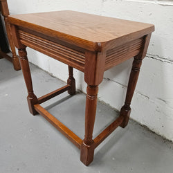 Set of Three Oak Side Tables | Antique & Vintage | Moonee Ponds Antiques | Australia Wide Delivery