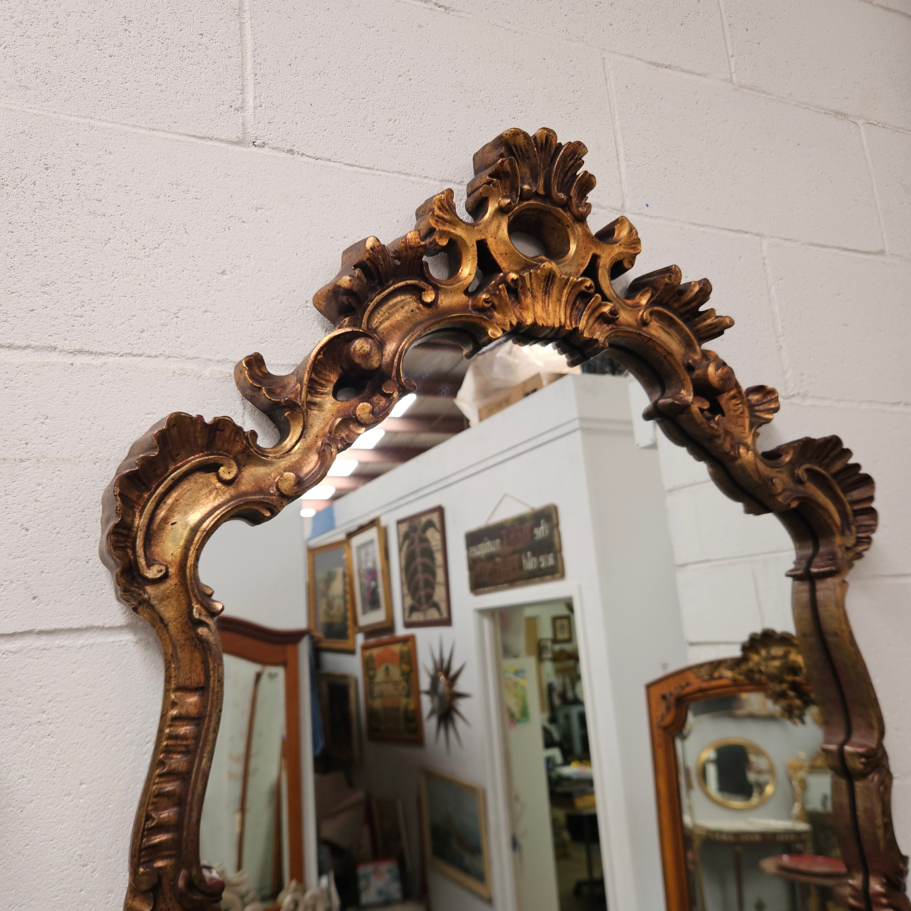 Rococo-Style Italian Gilded Mirror | Antique & Vintage | Moonee Ponds Antiques | Australia Wide Delivery