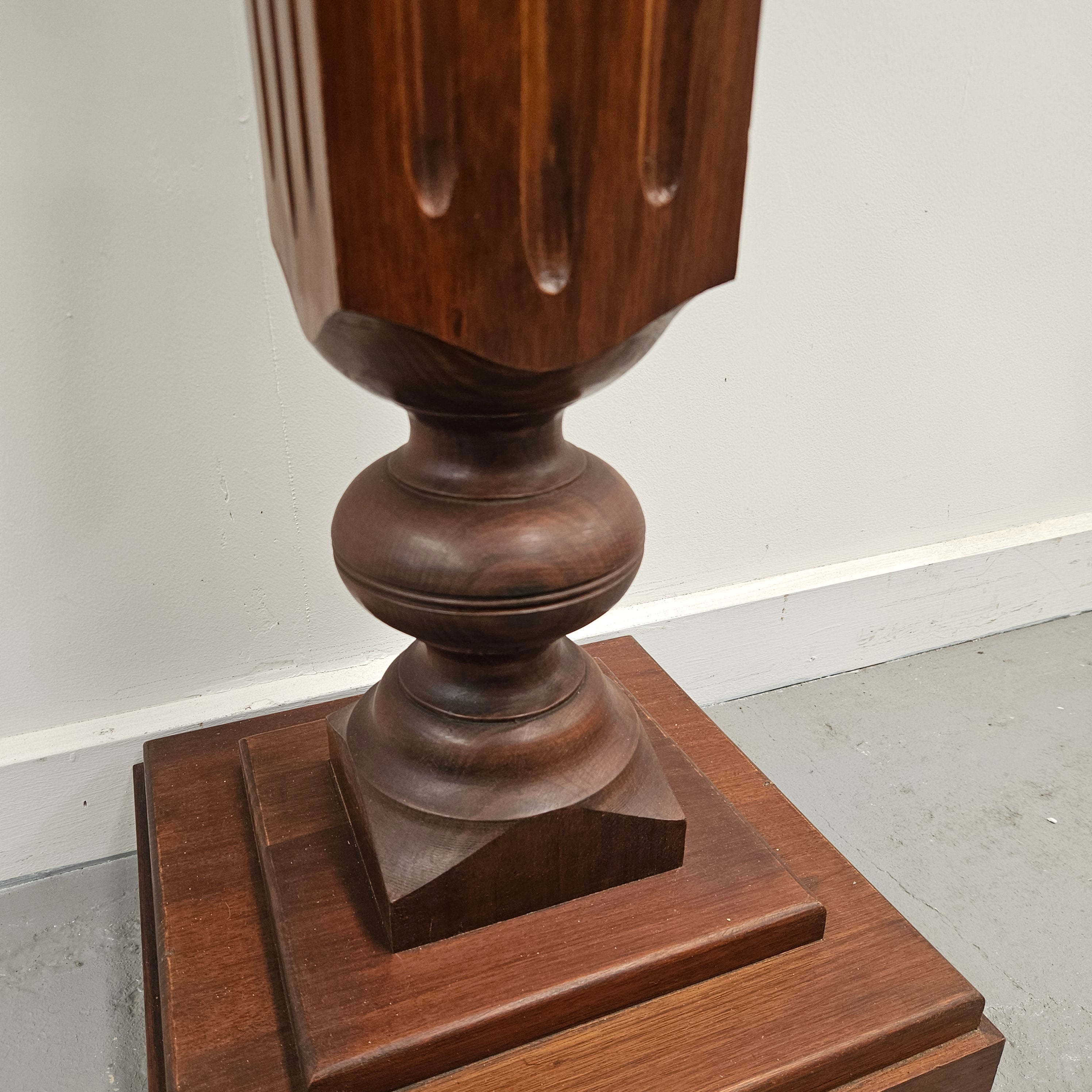 Stunning Antique Walnut Pedestal | Antique & Vintage | Moonee Ponds Antiques | Australia Wide Delivery