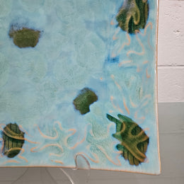 Decorative Hand Painted Pottery Dish