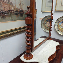 Victorian Marble Based Dressing Table Toilet Vanity Mirror