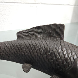 Vintage Bronze Koi Fish
