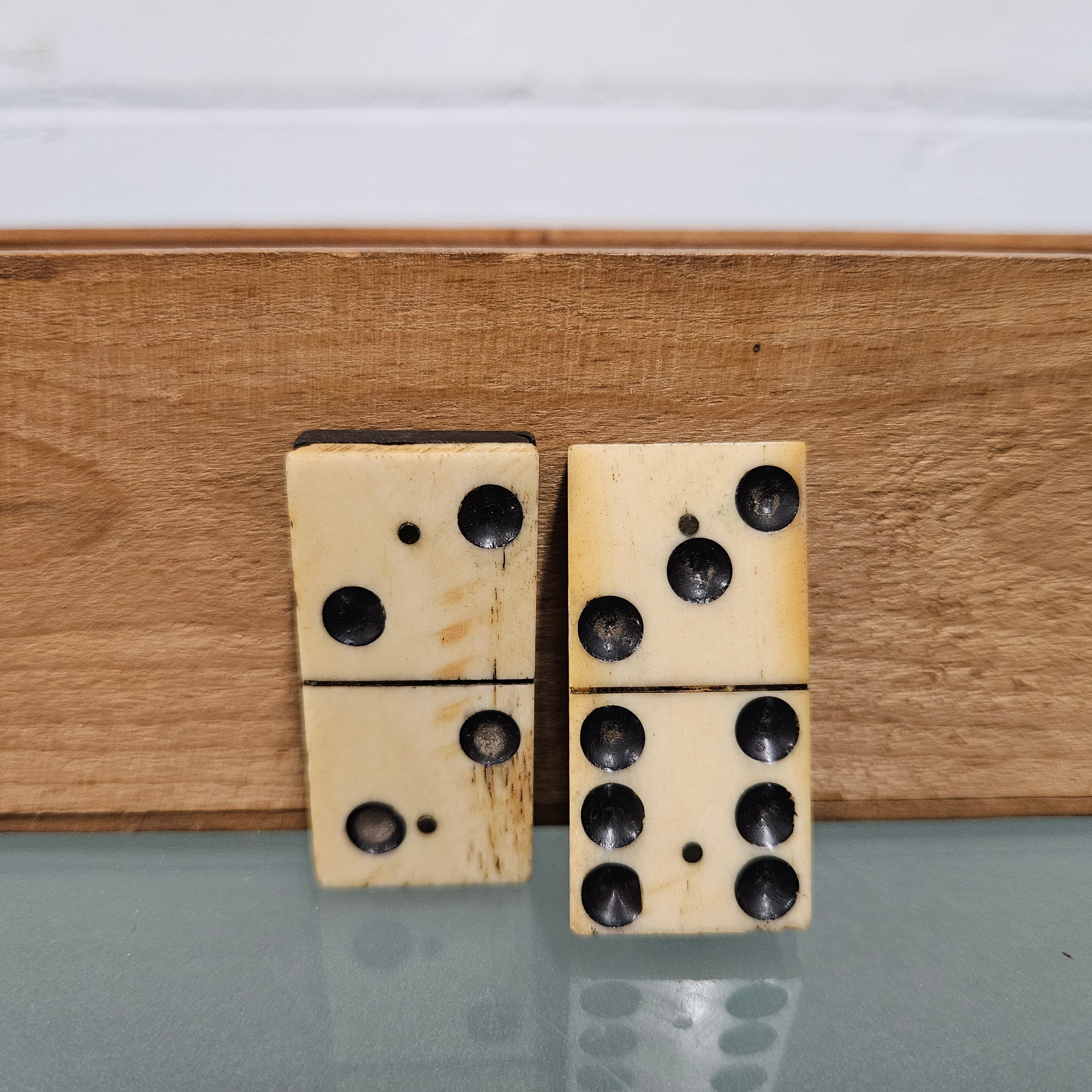 Antique Bone & Ebony Dominos Set | Antique & Vintage | Moonee Ponds Antiques | Australia Wide Delivery