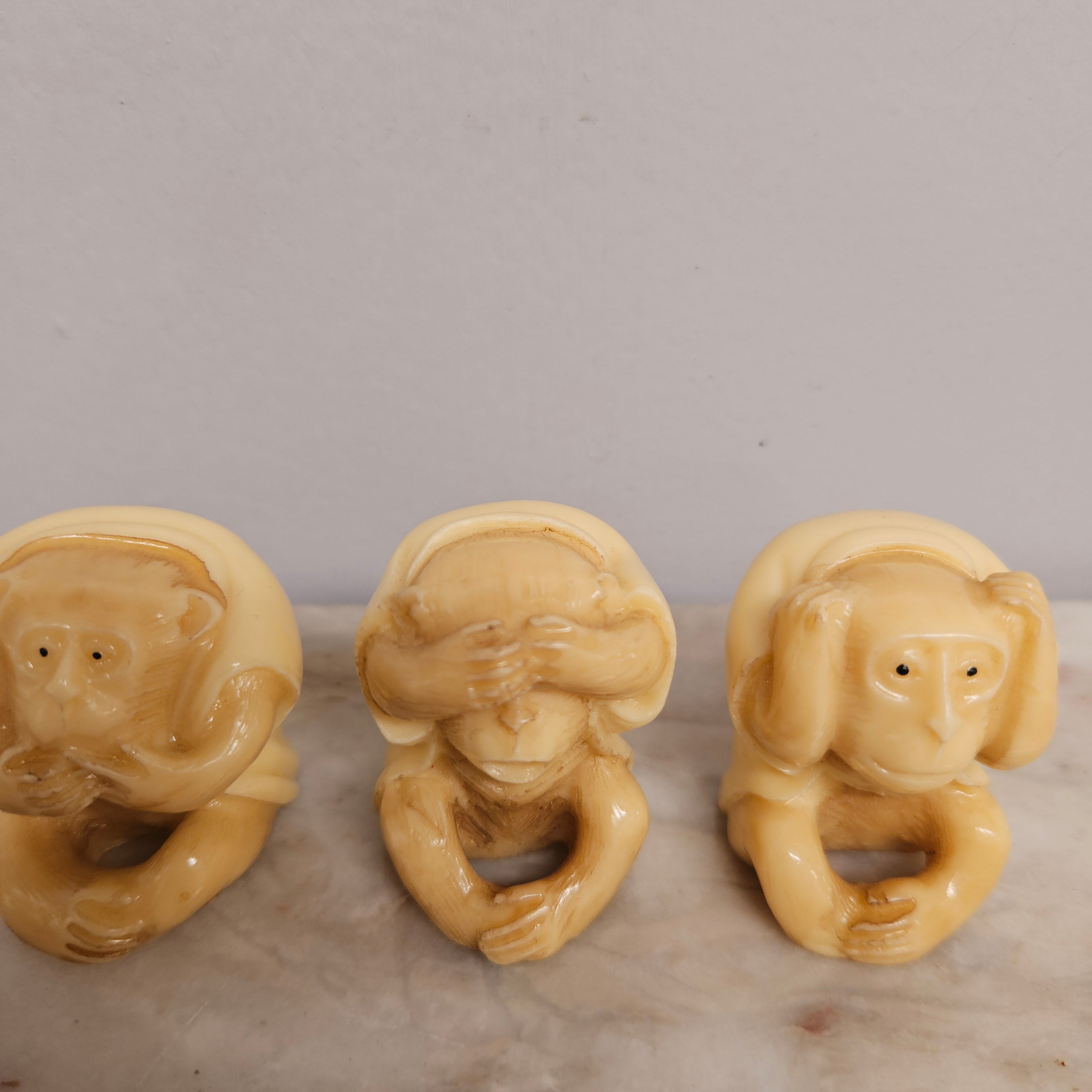Vintage Set of Three Wise Monkeys | Antique & Vintage | Moonee Ponds Antiques | Australia Wide