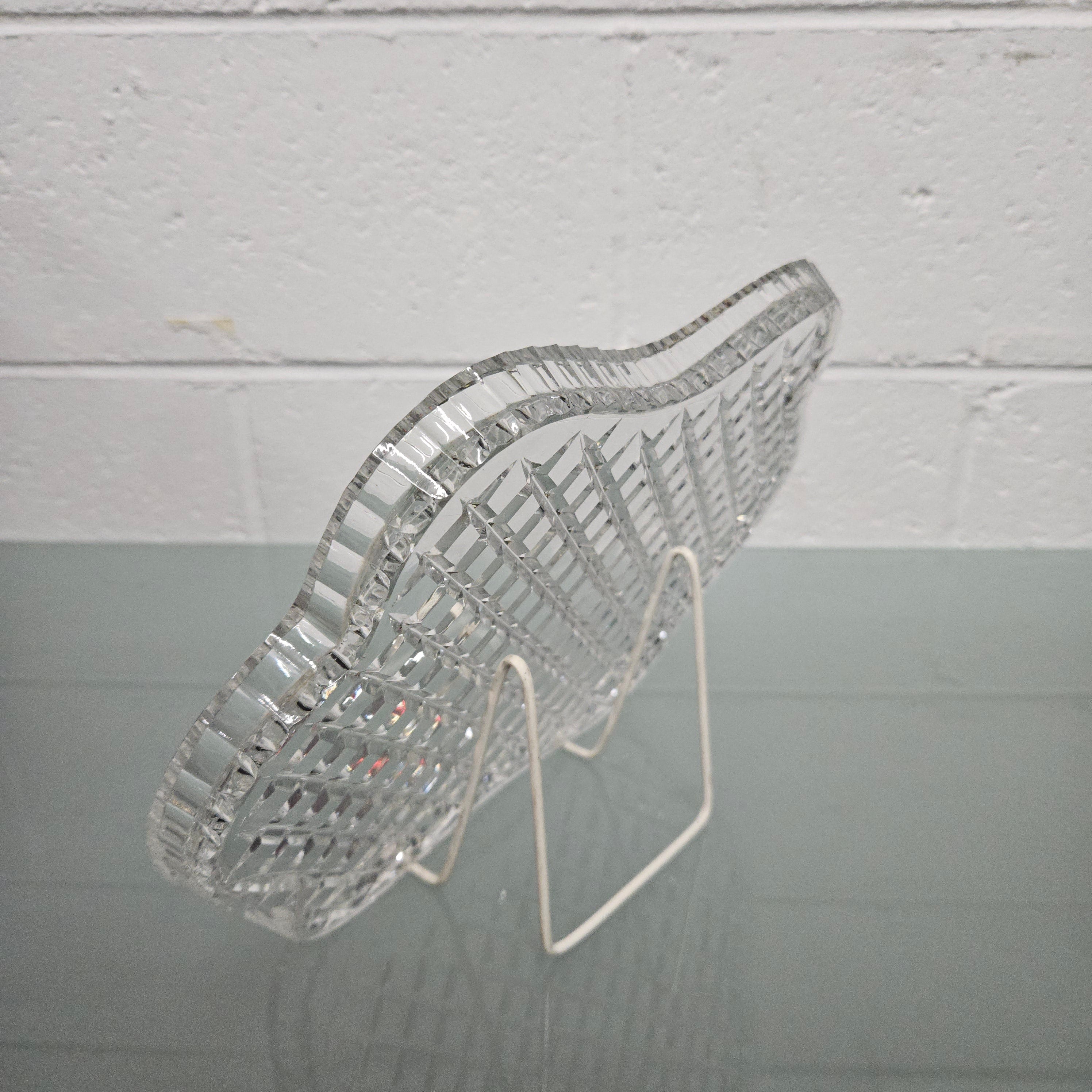 Large Cut Crystal Tray | Antique & Vintage | Moonee Ponds Antiques | Australia Wide Delivery