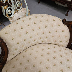 Victorian Walnut Double Ended Chaise Lounge | Antique & Vintage | Moonee Ponds Antiques | Australia Wide Delivery